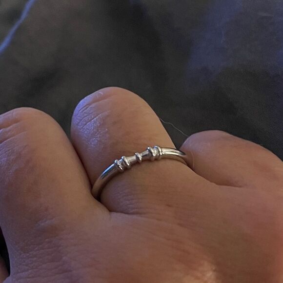 The Thin Beauty Ring adjustable in 925 silver - Picture 5 of 9